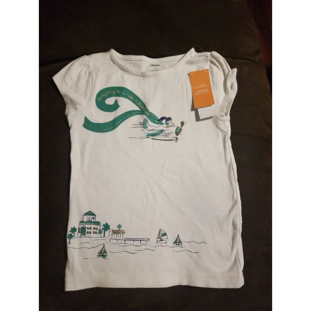 Gymboree green scene‎ top 5 nwt